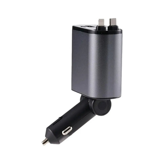 4 In 1 Retractable Car Charger For IPhone/ Samsung Fast Charger