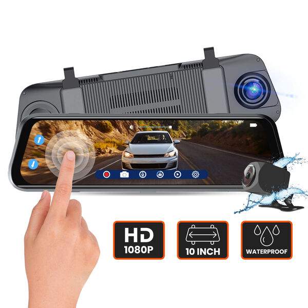 10 inch Dash Cam Dual Lens